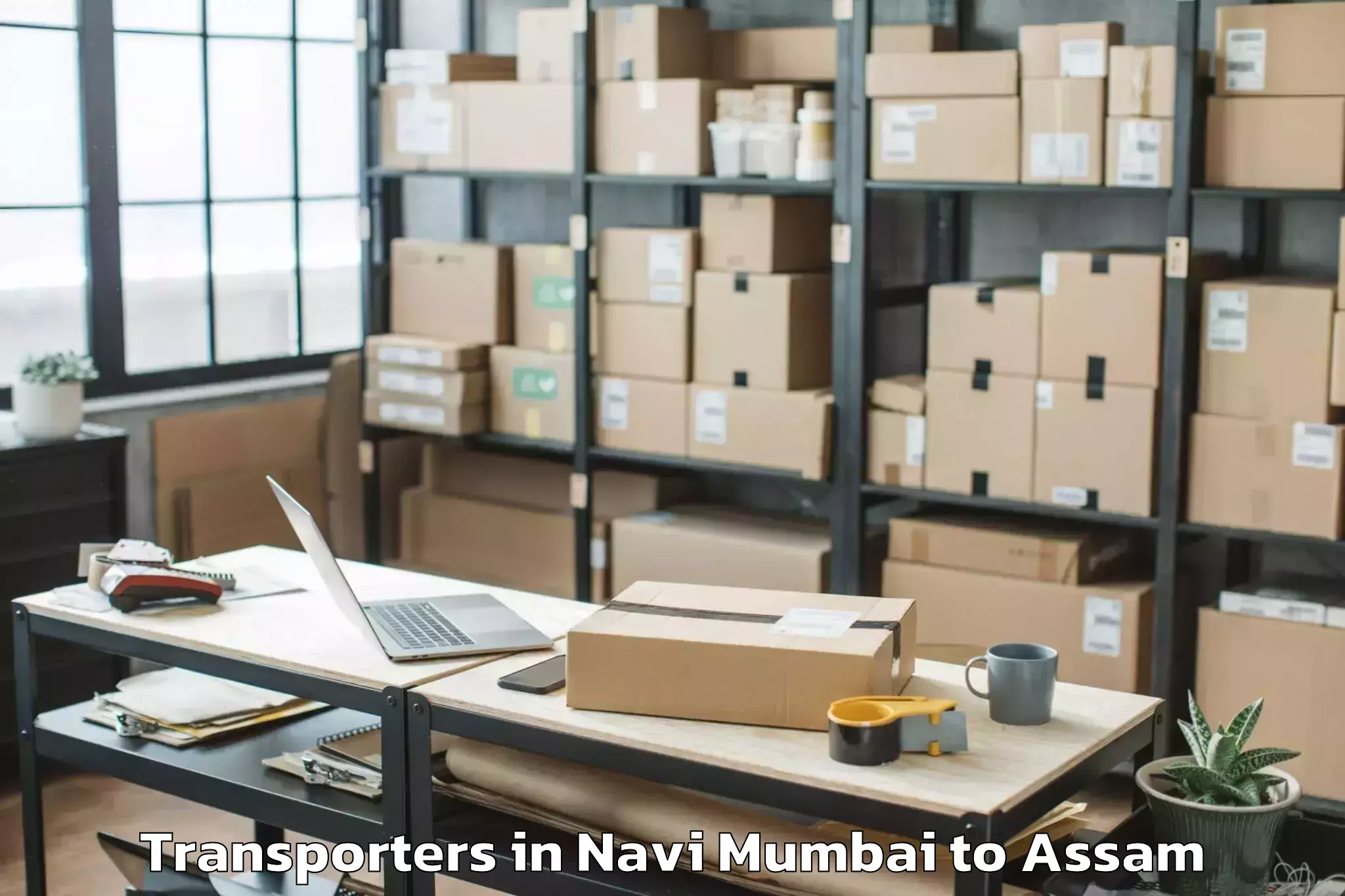 Top Navi Mumbai to Mangaldai Transporters Available